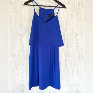 Adelyn Rae Cobalt Blue luxury designer mini dress size Medium